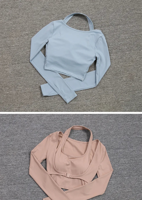 Slimming Full Sleeve Yoga Top for Women