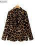 ZANZEA Leopard Print Lightweight Blazer for Women