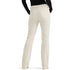 High Waist Straight Leg Jeans in White Beige