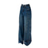 Women's High Waist Wide Leg Denim Jeans in Navy
