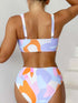 High Waist Bandeau Bikini Set for Women
