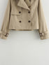 Ladies Vintage Cropped Trench Jacket