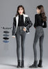 High-Waisted Fleece-Lined Slim Jeans for Women