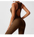 Seamless V-Back Tummy Control Yoga Bodysuit