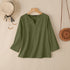 2025 ZANZEA Autumn Blouse Women V Neck Long Sleeve Tops Casual Solid Loose Shirt Female OL Work Blouses Retro Tunic Blusas Mujer