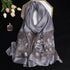 Luxury Silk Floral Shawl Scarf for Women