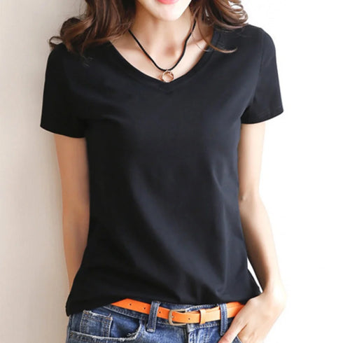 O Neck V Neck Long Sleeve Shirt Women Winter Bottoming Crop Tops Black Casual Slim Basic Velvet Heating Fiber Thermal T-Shirts