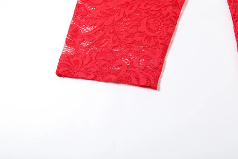 Black Jacquard Co-ord Set with Ruffled Crop Top & Shorts