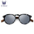 Oi Wood Sunglasses Women Men's Sun Glasses Walnut Wood Round Red Lens Tortoise Shell Frames