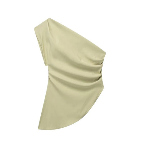 Asymmetric Off Shoulder T-Shirt for Stylish Women