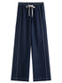 DUSHU Women's Contrast Topstitching Straight Leg Jeans