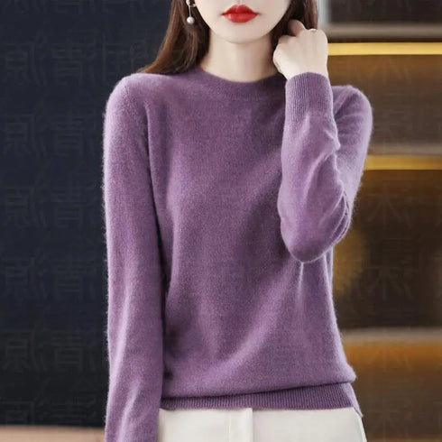 Casual Knitted Pullover Sweater for Women