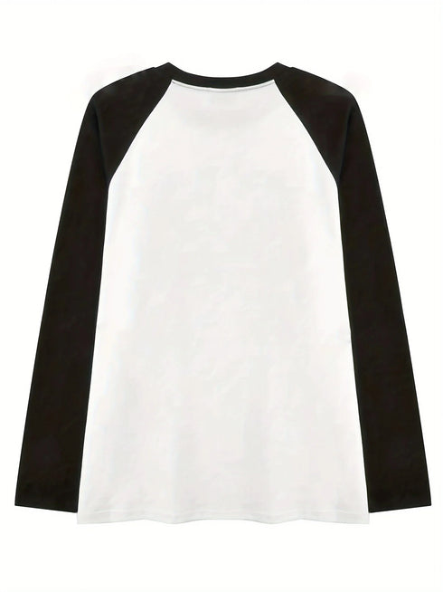 Women's Casual O-Neck Long Sleeve T-Shirt