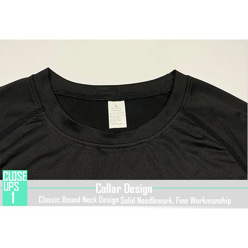 Men's Quick Dry Long Sleeve Compression Running T-Shirt