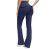 Women's High Waisted Flared Yoga Pants with Pockets