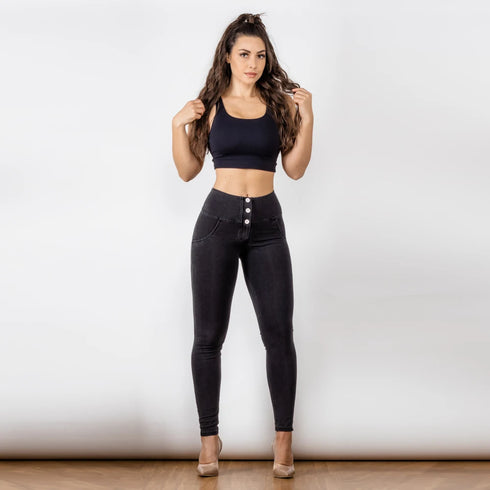 Melody Butt Lift Skinny Jeans - Black