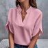 Elegant Summer V-Neck Blouse for Women