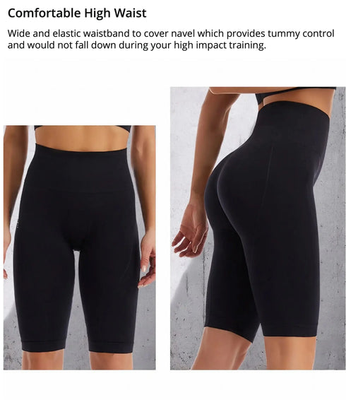 High Waist Tummy Control Seamless Workout Shorts