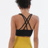 Women's Quick Dry Yoga Sports Bra with Cross Back Design