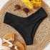 Classic Black High Waist Bikini Bottom