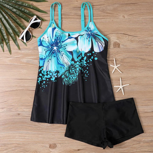 Floral Print Tankini Set for Women