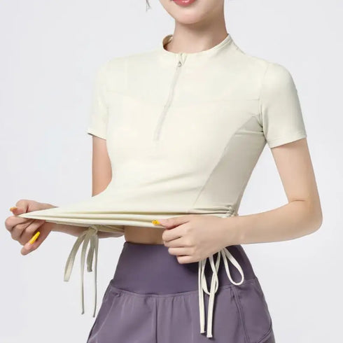 PHIGEER Ultra-Light Yoga Crop Top for Women