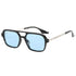 Small Frame Square Sunglasses Woman Luxury Vintage Leopard