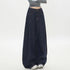 Girls High Waist Wide Leg Denim Jeans in Blue