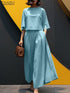 ZANZEA Women's 2 Piece Autumn Co-ord Set