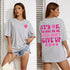 Women’s Casual Breathable T-Shirt with Inspirational Quote