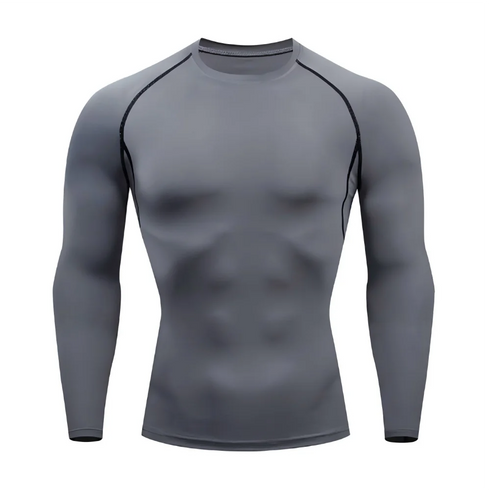 Men's Quick Dry Long Sleeve Compression Running T-Shirt