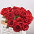 Artificial Red and White Roses - 3/5/10/20pcs