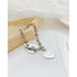 Stainless Steel Heart Bracelet with Proverbs Inscription