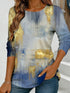 Women's Floral Watercolour Print Long Sleeve Top