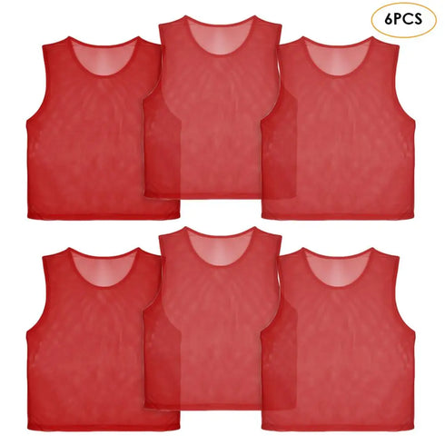 12 Pack Soccer Training Vests for Adults and Kids