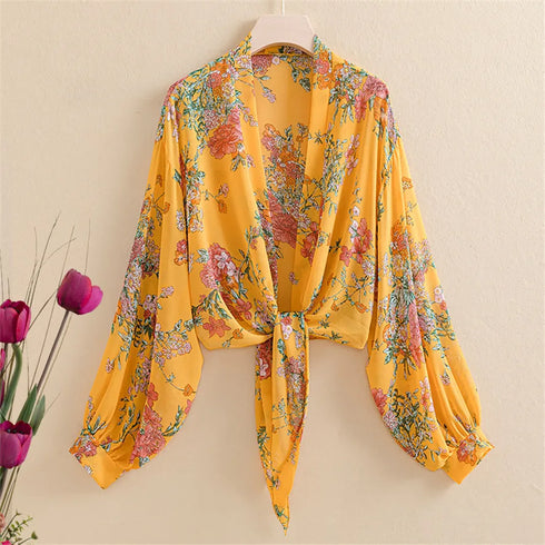 Women’s Summer Kimono Cardigan in Mesh Chiffon