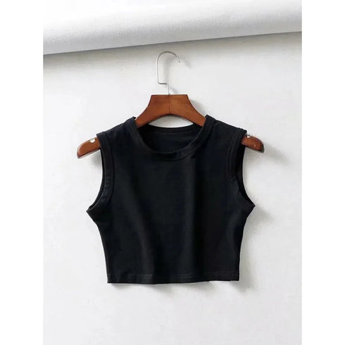 Vintage Style Cropped Tank Top for Women