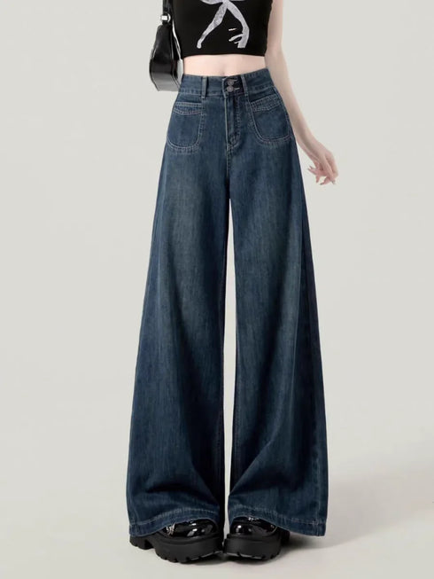 High Waist Wide Leg Loose Trousers for Women