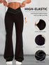 Women's High-Waisted Crossover Flare Yoga Pants