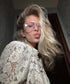 White Lace Hollow Out Blouse for Women