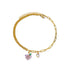 Elegant Zircon Flower Charm Bracelet for Women