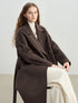 Stylish Women's Petite Wool Overcoat with Suit Lapel