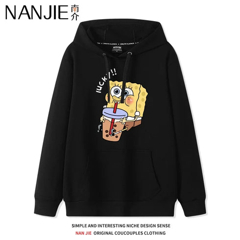 Anime Cartoon Print Hoodies for Women