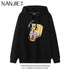 Anime Cartoon Print Hoodies for Women