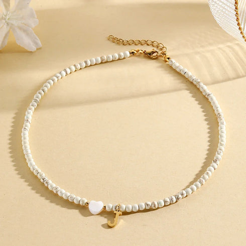 Personalised Bohemian Choker Necklace with Heart Pendant
