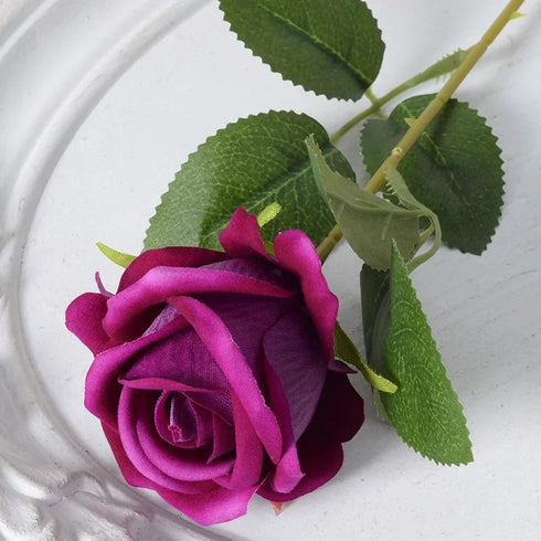 20 Pcs Artificial Velvet Silk Rose Bouquet