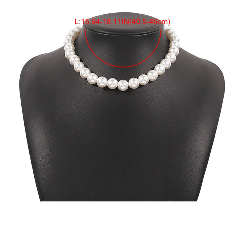 Elegant Big Pearl Choker Necklace for Women