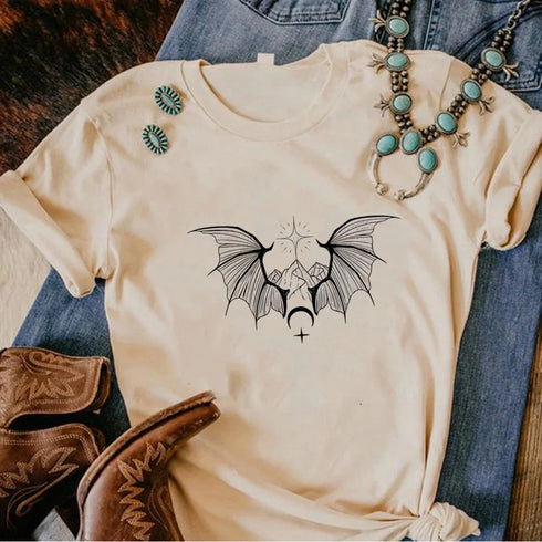 Anime-Inspired Women’s Y2K Graphic Tee - Acotar Design