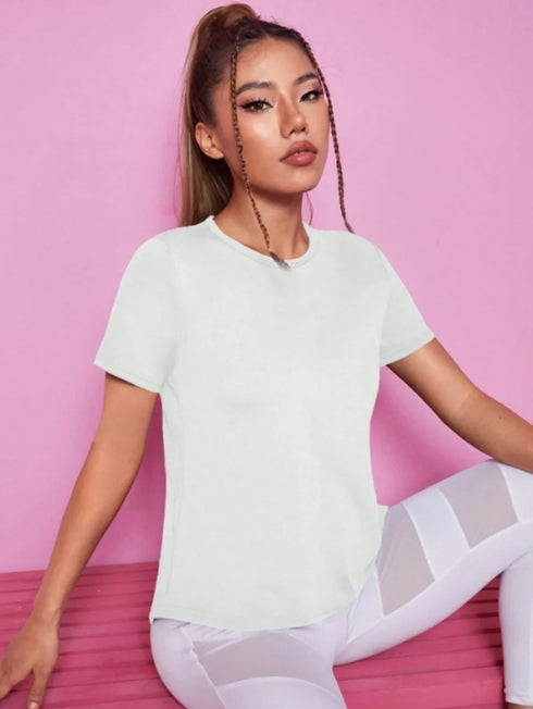 Women's Loose Fit Yoga Top with Mesh Back