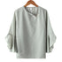 Ruffled Sleeve Chiffon Blouse for Women